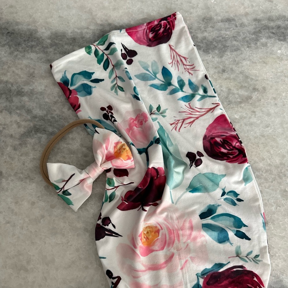 Newborn Floral Sleep Swaddle Sack
